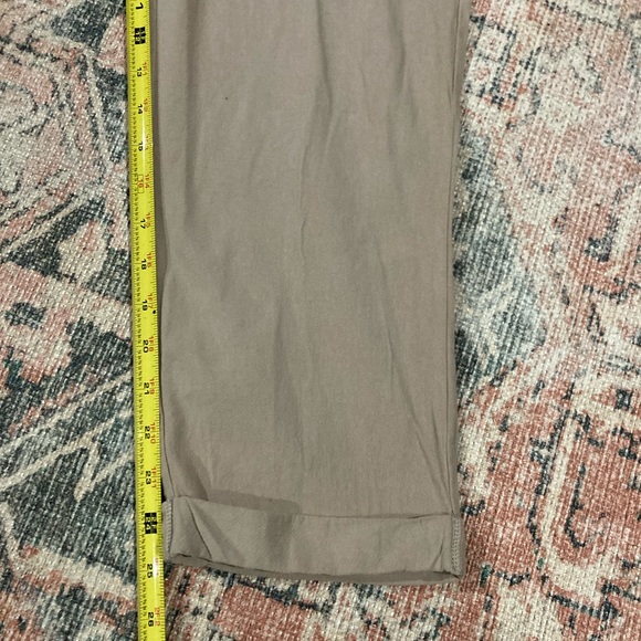 Hem & Thread Linen Khaki Pants - Picture 3 of 7